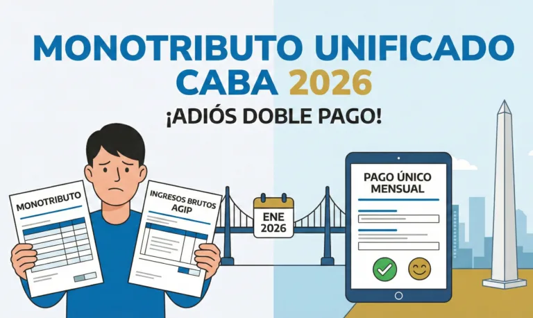 Monotributo Unificado CABA actualización 2026